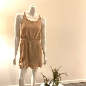 Pleated Skirt Mini Dress